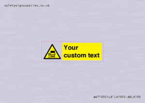 Custom warning blindspot